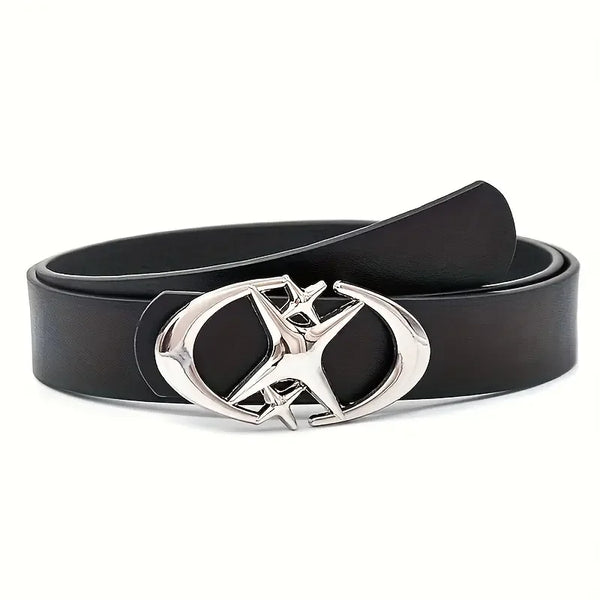 Chic Oval Buckle Belt