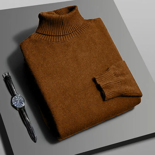 Cozy Autumn Men's Turtleneck